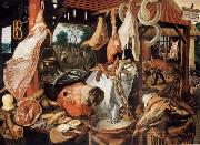 Pieter Aertsen, Butcher sale state with flight nacb Agypten